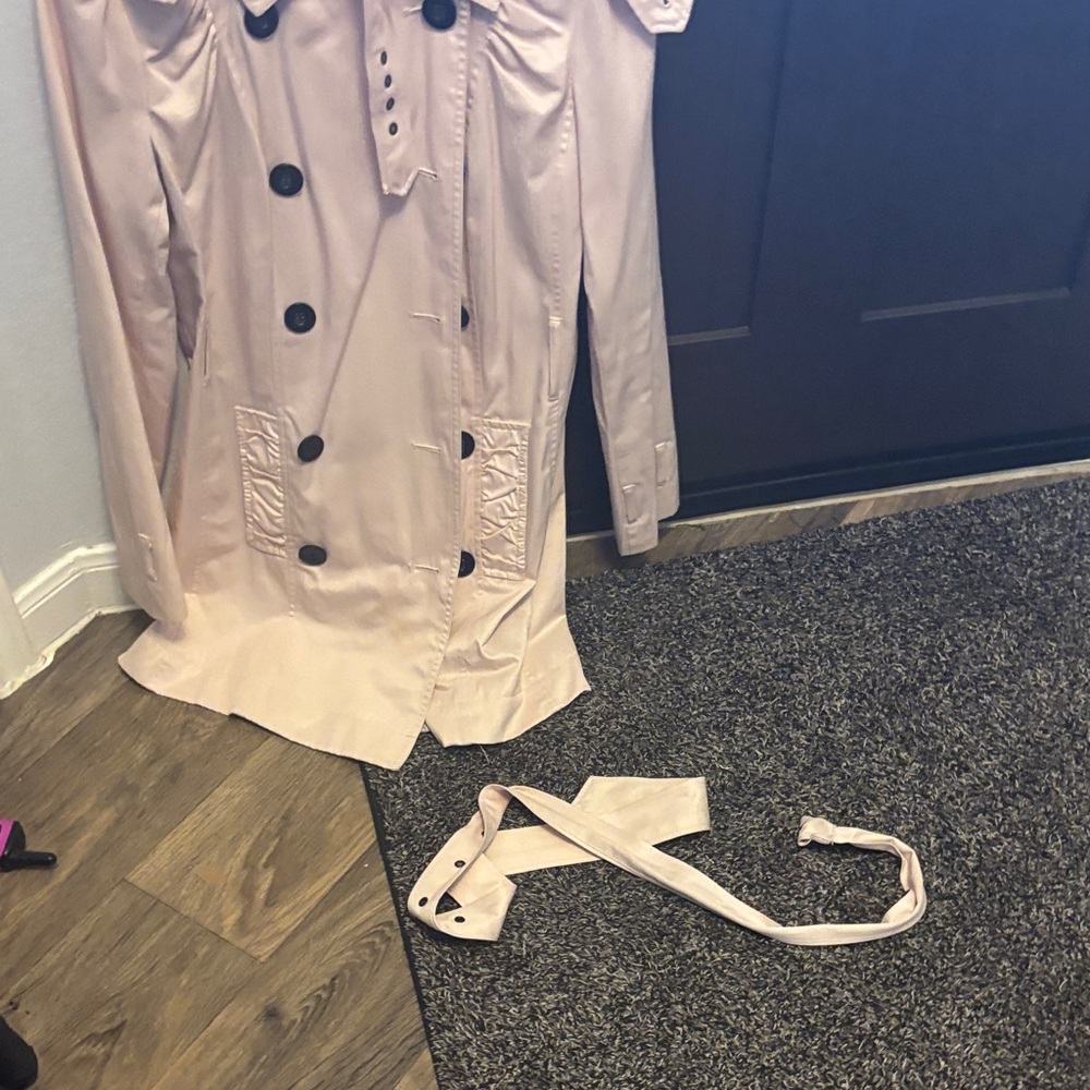 Apt. 9 Light Pink Trench Coat with Belt